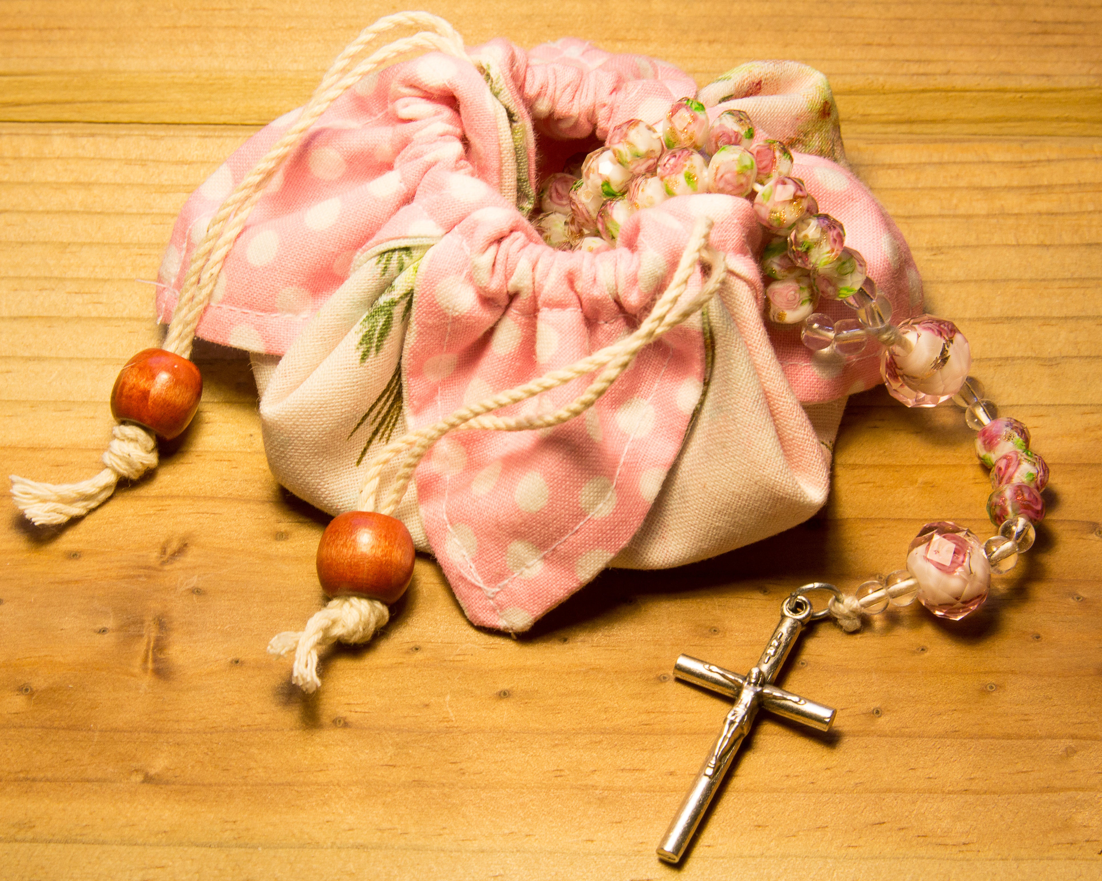 "Little Flower" Matching Rosary Bag
