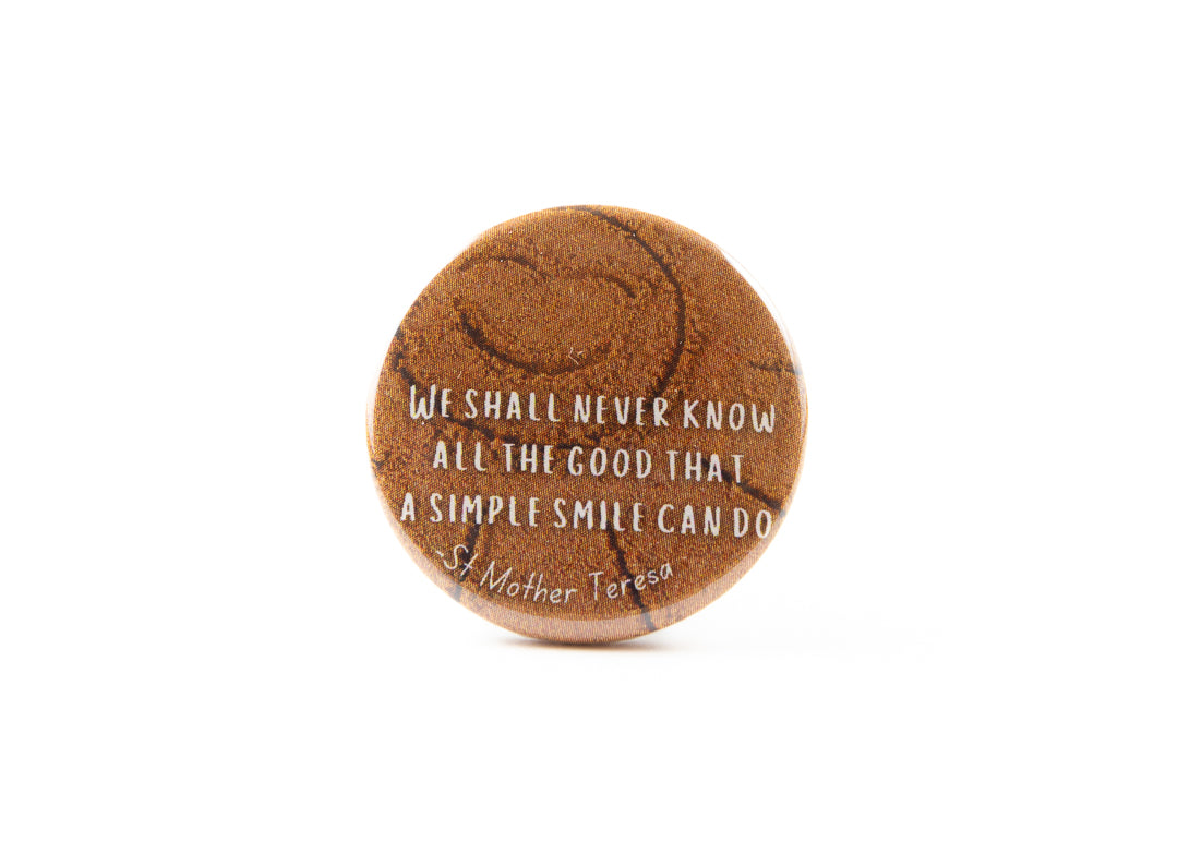 St Mother Teresa Button A Simple Smile