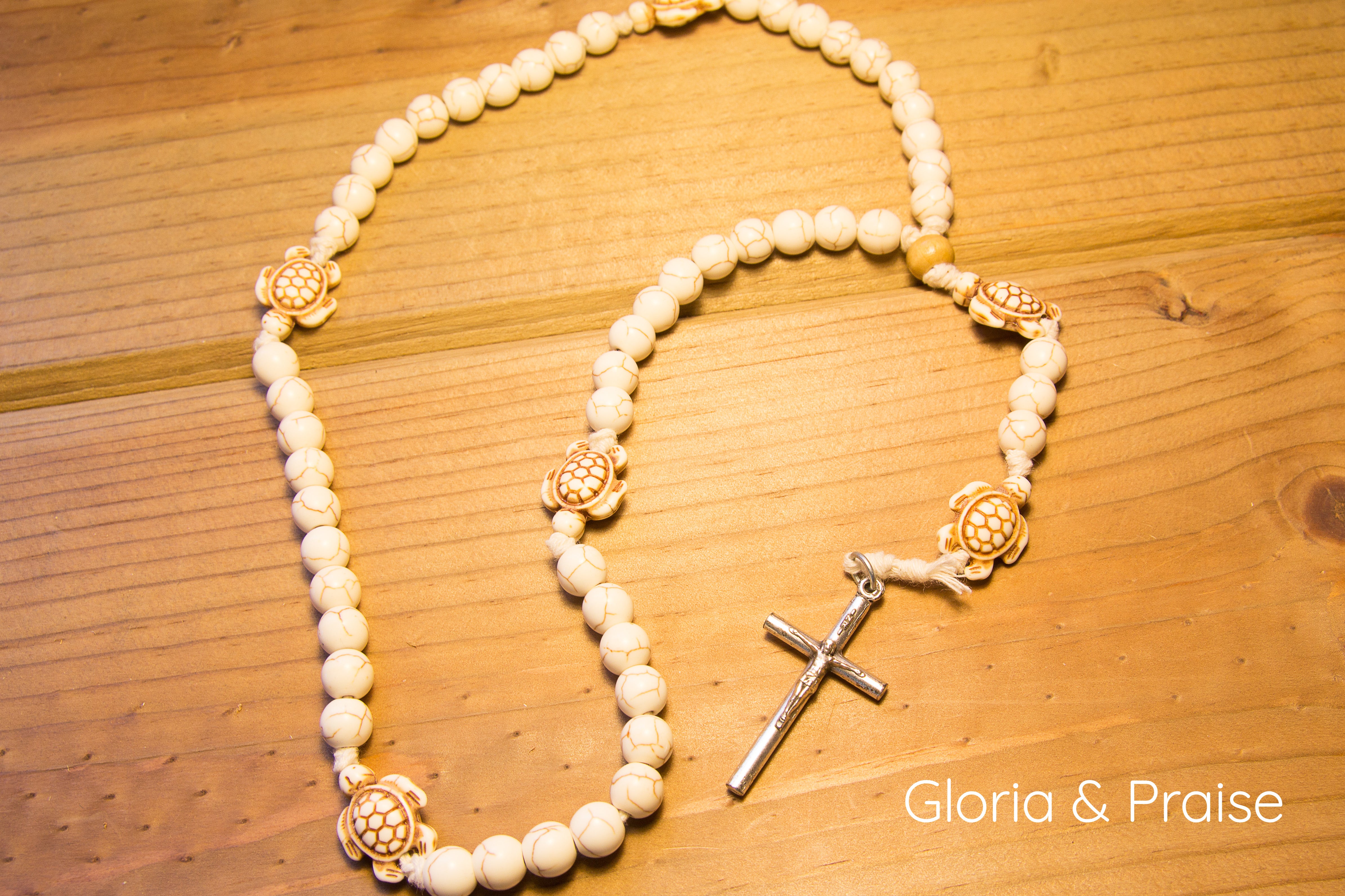"Lily of the Mohawks" Rosary