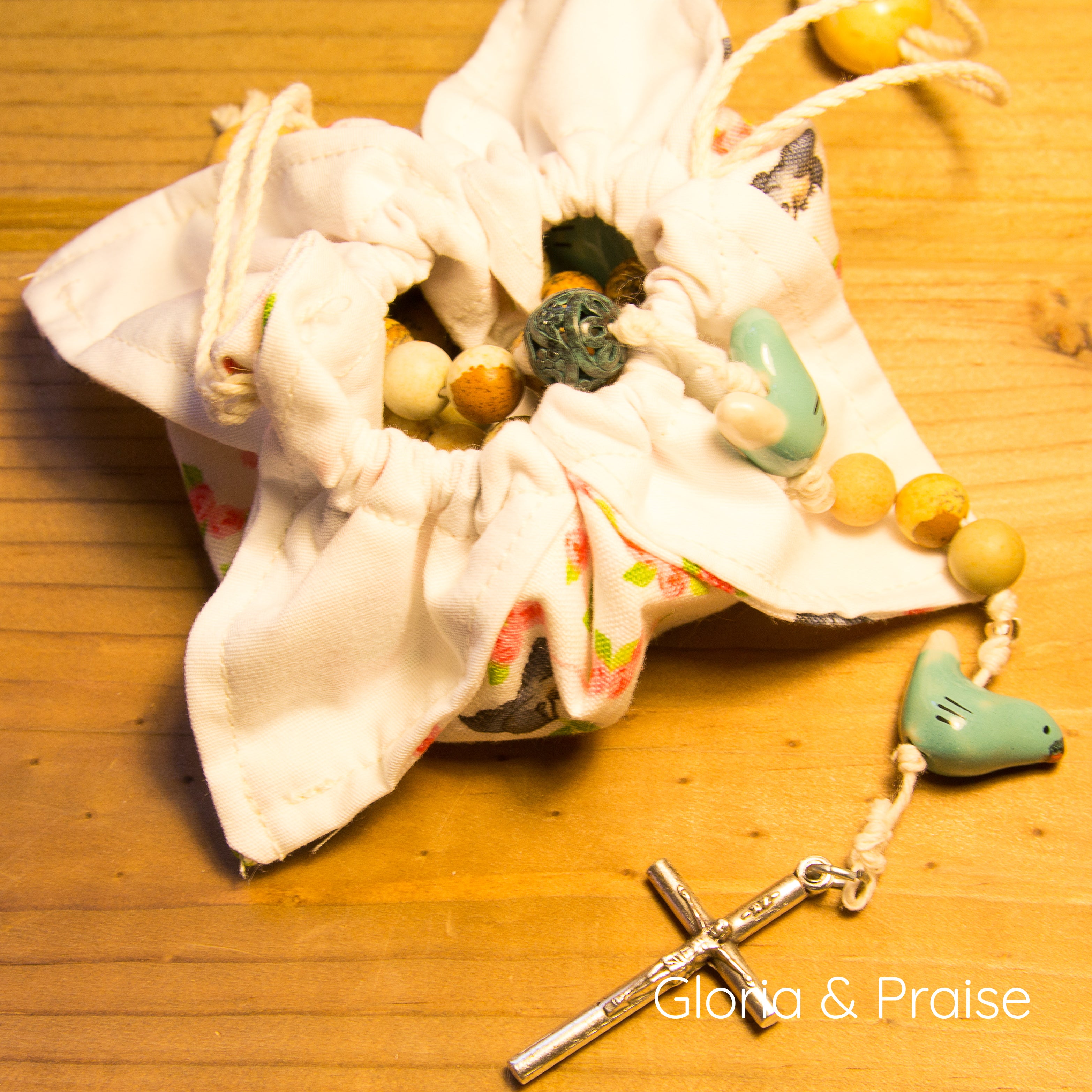 "Faith like a Sparrow" Matching Rosary Bag