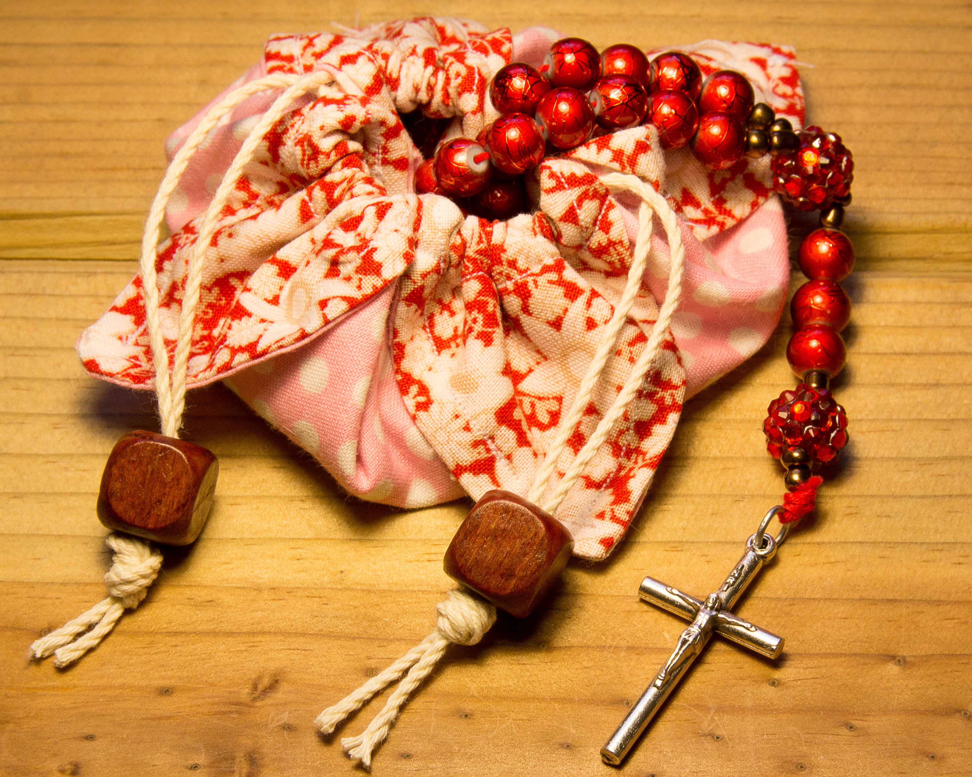 "Red Spirit" Matching Rosary Bag