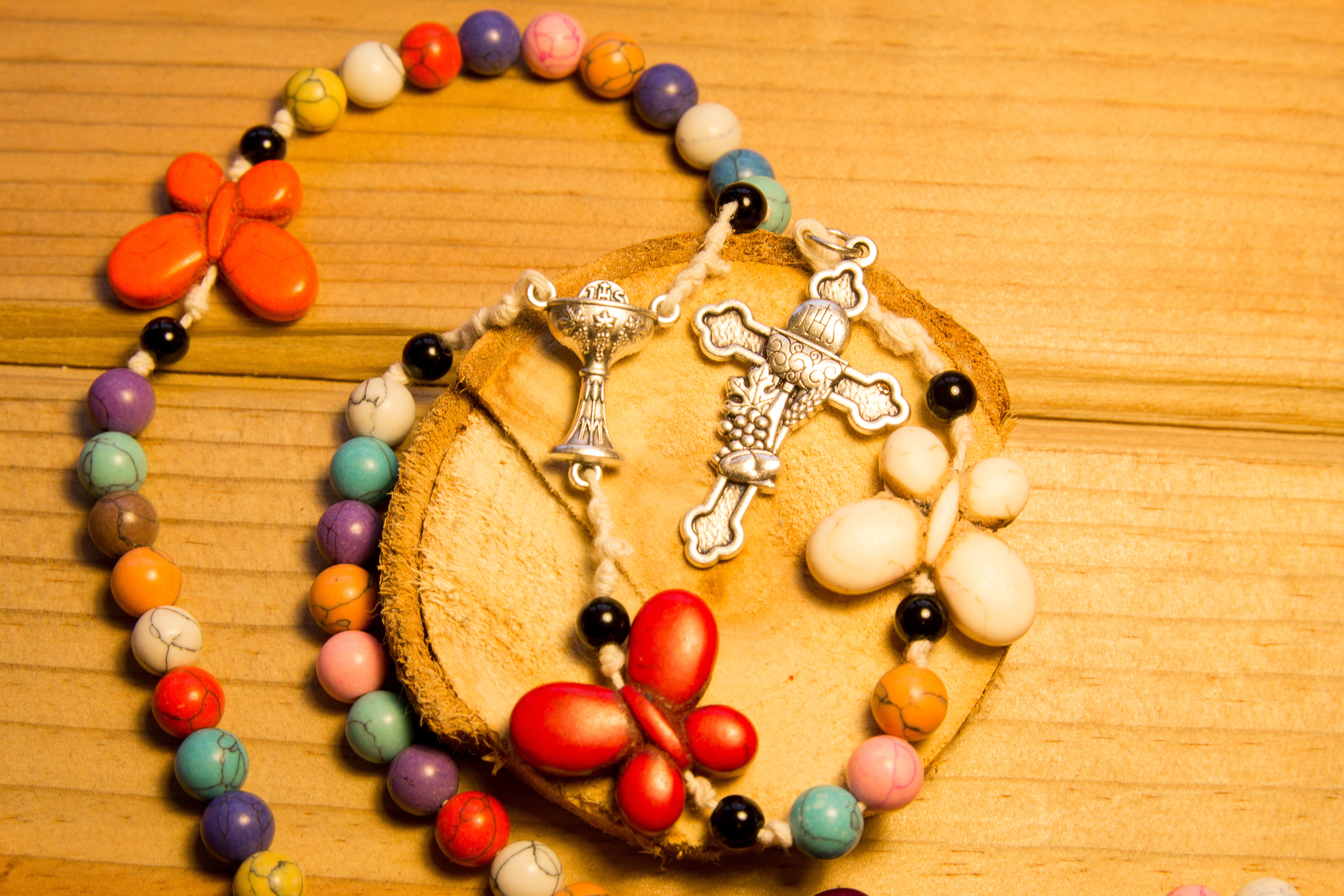 "Butterfly" First Communion Rosary